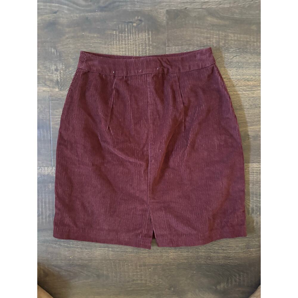 Corduroy skirt academia